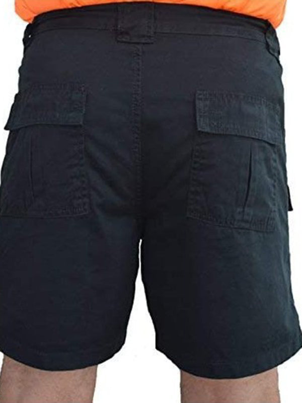 Summer Men's Casual Multi Pocket Cargo Shorts Loose Outdoor Shorts