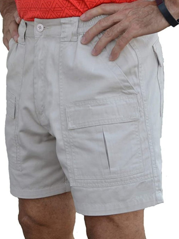 Summer Men's Casual Multi Pocket Cargo Shorts Loose Outdoor Shorts