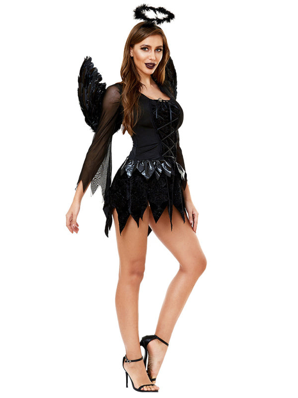 Dark Angel Dress Witch European and American Ladies Vampire Bridal Dress