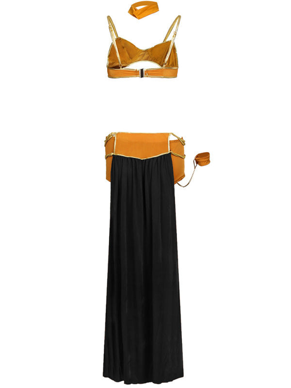 European and American women's halloween dance queen dress long skirt costume