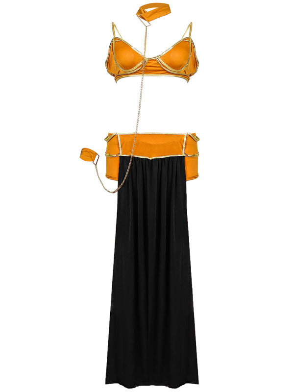 European and American women's halloween dance queen dress long skirt costume