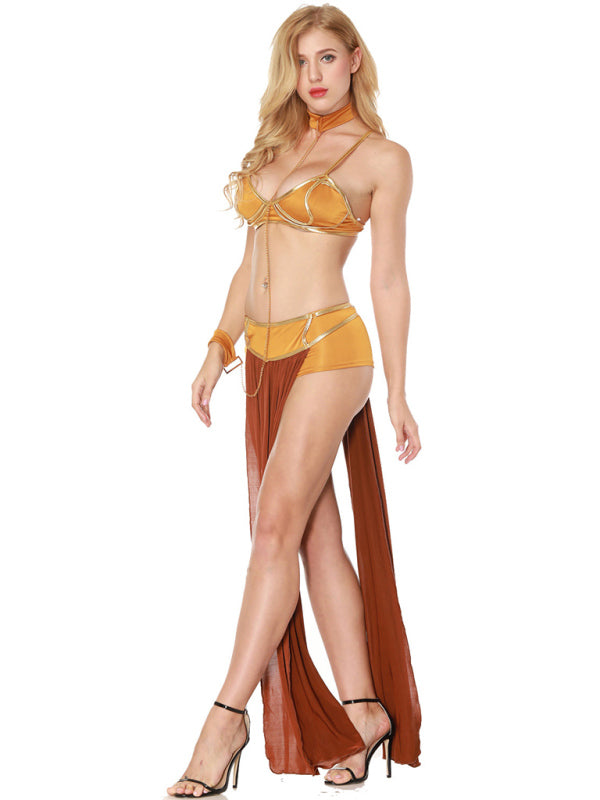 European and American women's halloween dance queen dress long skirt costume