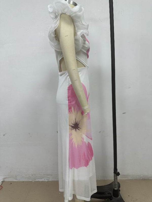 Fashion one shoulder slim dress